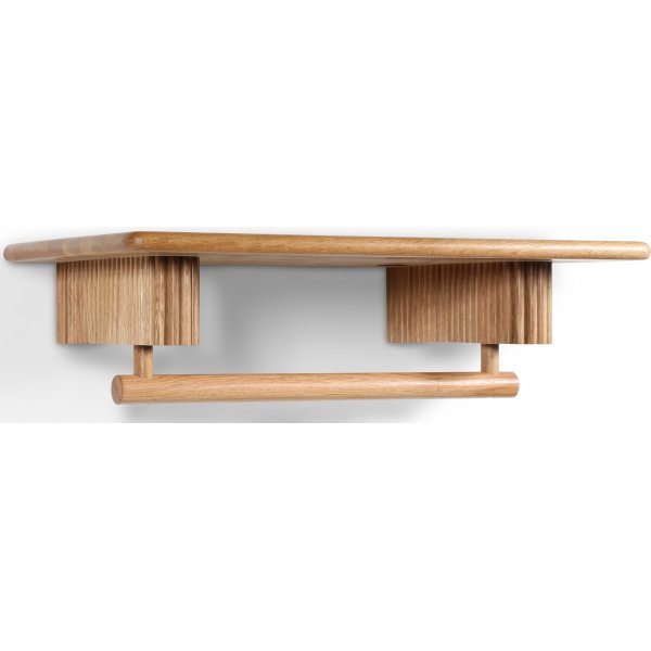 Posh hattehylle 80 cm - Lakkert eik