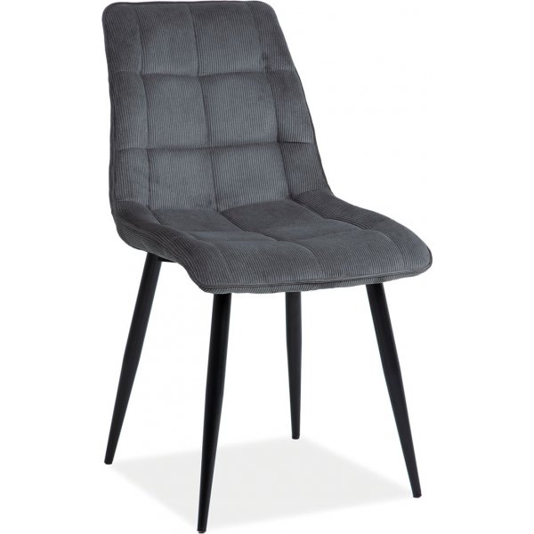 Chic stol - Gr/svart