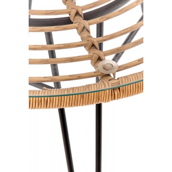 Falcon spisebord Ø79 cm - Rotting/sort Falcon spisebord Ø79 cm - Rotting/sort