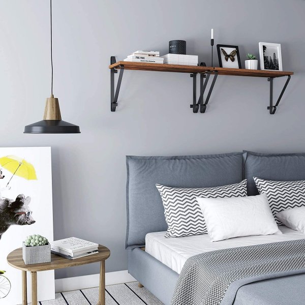 Joachim vegghylle, 2-pakning - Brun/svart Joachim vegghylle, 2-pakning - Brun/svart