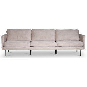 Eden 3-seters XL sofa - Kordflyel + Mbelftter