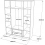 Home garderobe 2 - Brun/gr