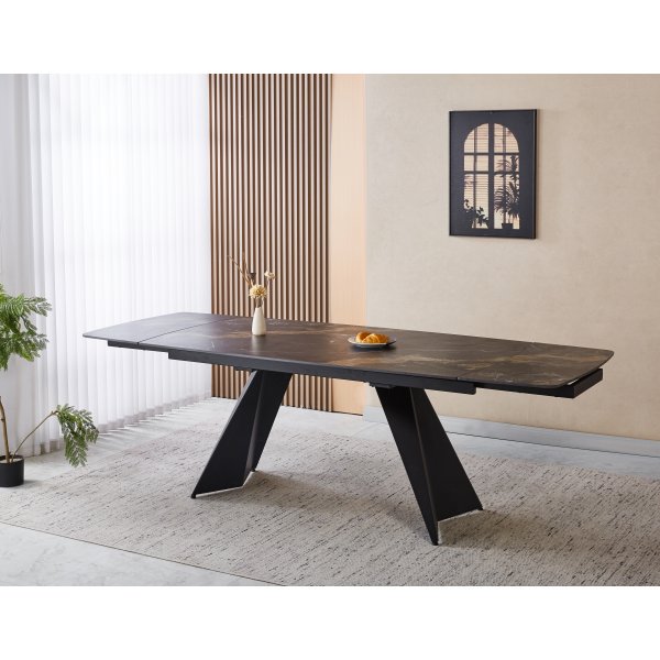 Saturnus spisebord uttrekkbart 165-240 cm - Keramisk topp