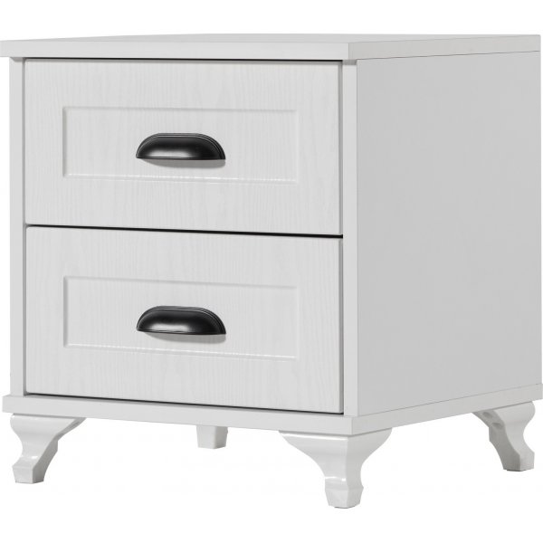 Tuvalle 47 nattbord - Hvit/valntt