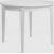 Lucan 3 rundt hvitt spisebord uttrekkbart 95-195 x 95 cm