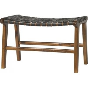 Fotskammel Porto Large - Svart/teak + Flekkfjerner for møbler Fotskammel Porto Large - Svart/teak + Flekkfjerner for møbler