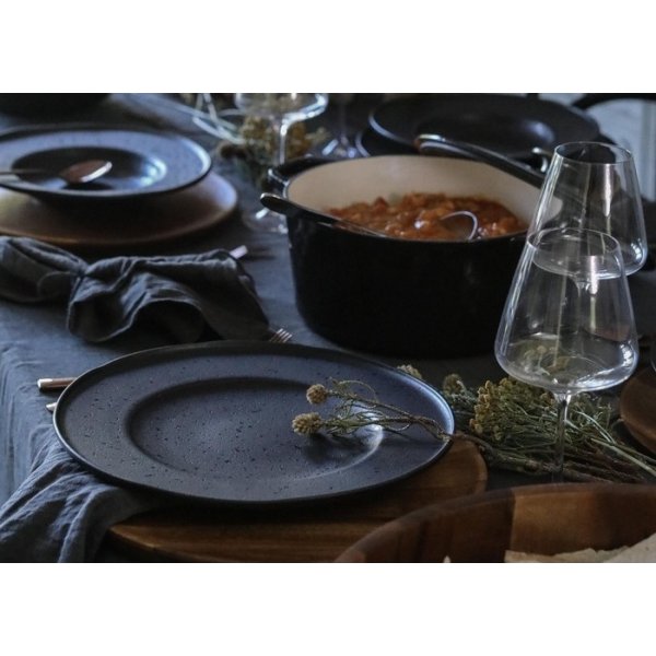 Saborgryte i stpejern 4,4 liter sort