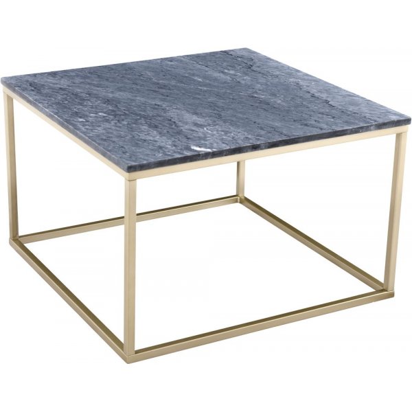 Accent sofabord 75 - Gr marmor/messingfarget understell