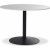 Plaza rundt spisebord - Hvit marmor/svart fot Plaza rundt spisebord - Hvit marmor/svart fot