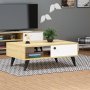 Athena salongbord - Safir/eik/hvit