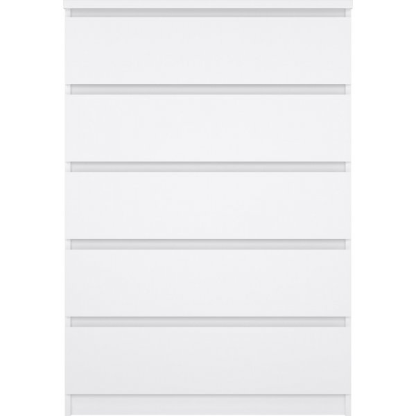 Naia kommode med 5 skuffer - Hvit Naia kommode med 5 skuffer - Hvit