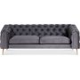 Tiffany 3-seter chesterfield - Valgfri farge