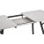 Valarauk spisebord 140-180 x 80 cm - Lys gr/svart