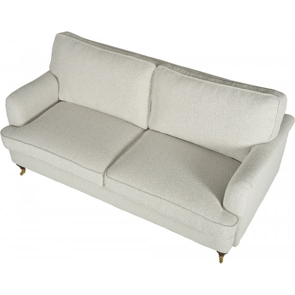Howard Watford Deluxe 2-seters sofa i boucl + Tekstilpleie for mbler