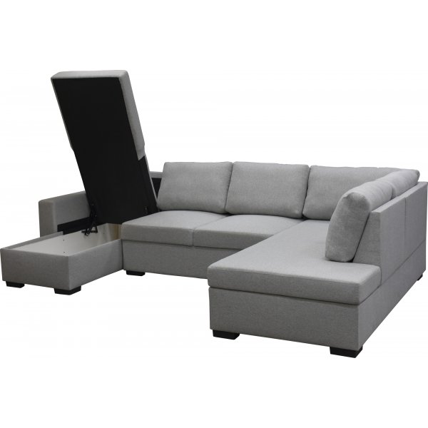 Sofa 309 cm lys grå - Solna Sofa 309 cm lys grå - Solna