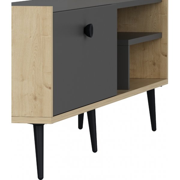 Rio mediabenk - Antrasitt/safir eik