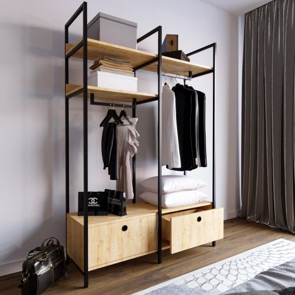 Limbo hallmøbler 638 - Eik/sort Limbo hallmøbler 638 - Eik/sort