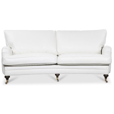 Howard London Premium 4-seter buet sofa - Hvitt PU