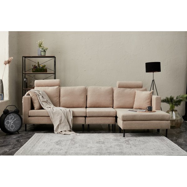 Stelo modulsofa - Beige/svart Stelo modulsofa - Beige/svart