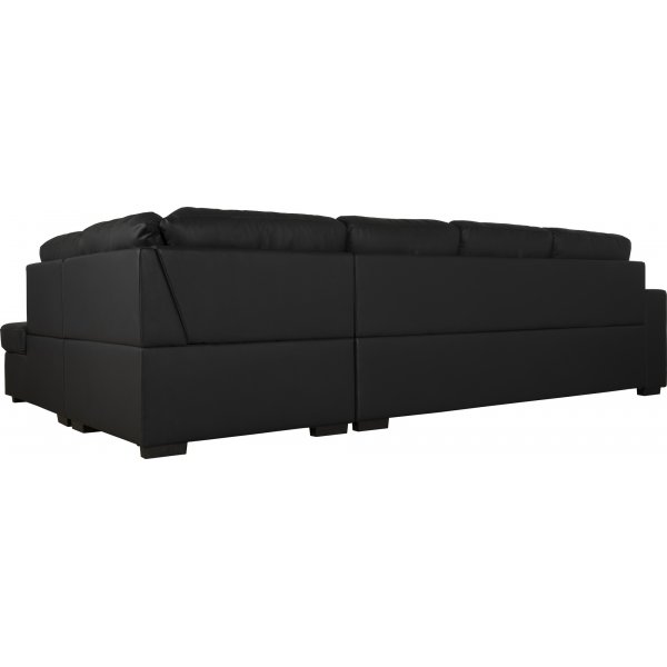 Solna sofa med åpen finish 304 cm høyre - Svart bunnet skinn Solna sofa med åpen finish 304 cm høyre - Svart bunnet skinn