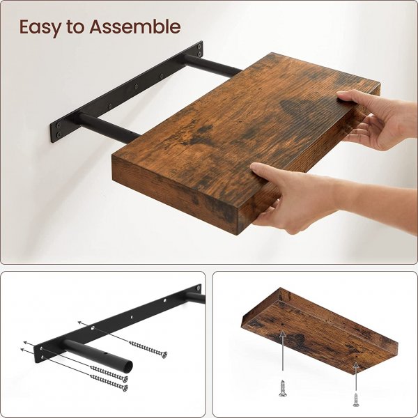 Sussex vegghylle 40 x 20 cm - Brun Sussex vegghylle 40 x 20 cm - Brun