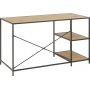 Seaford skrivebord 130 cm - Eik/svart