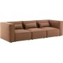 Nees modulsofa i cognac (flyel) combo 4