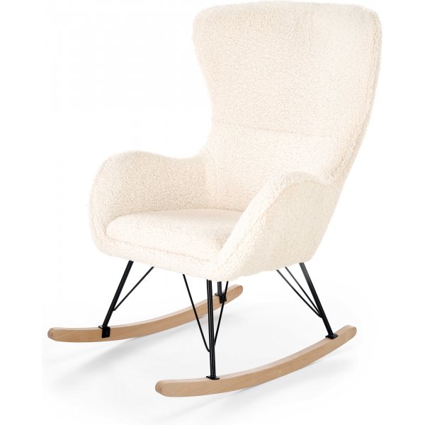 Doro gyngestol - Kremhvit/sort + Tekstilpleie for m�bler