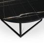 Sintorp rundt spisebord 115 cm - Svart marmor (laminat) + Mbelftter