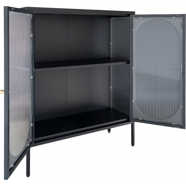 Adelaide glassskap 90x110 cm - Sort Adelaide glassskap 90x110 cm - Sort