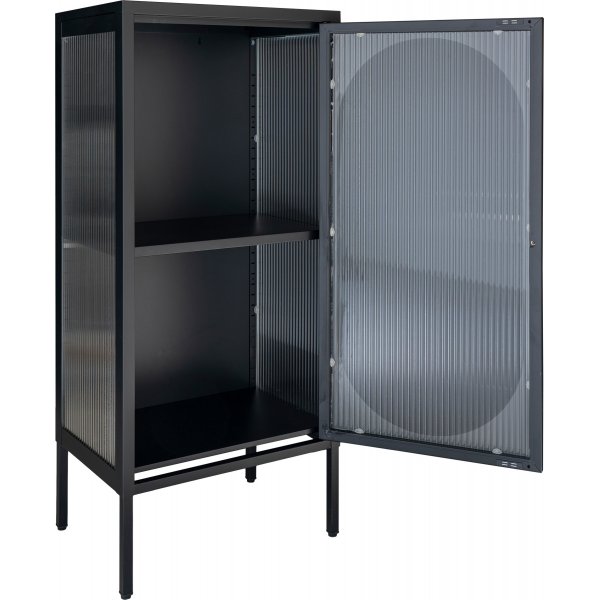 Adelaide glassskap 110x50 cm - Sort