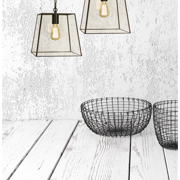 Taklampe Diplomat - Svart/klar