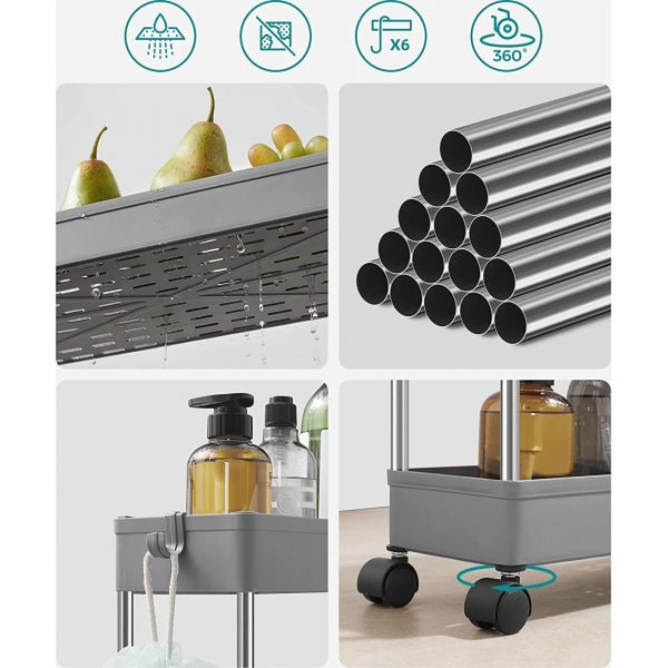 Criollo kjøkkenhylle 83 cm - Grå Criollo kjøkkenhylle 83 cm - Grå