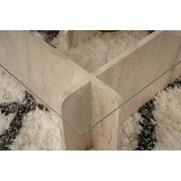 Vetrino salongbord - Travertin/marmor