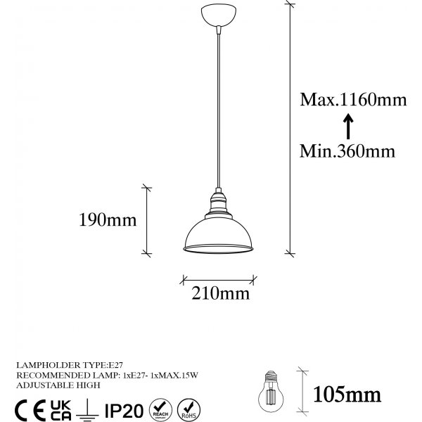 Varzan taklampe - Vintage Varzan taklampe - Vintage