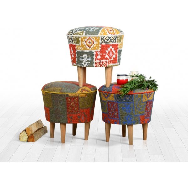 Rugg puff - Flerfarget Rugg puff - Flerfarget