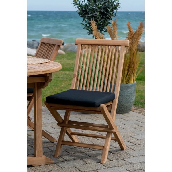 Salt sittepute 37x42 cm Sort polyester