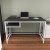 Kennesaw skrivebord 120 x 60 cm - Hvit/antrasitt