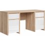 Kaspisk skrivebord 160 x 65 cm - Eik/hvit