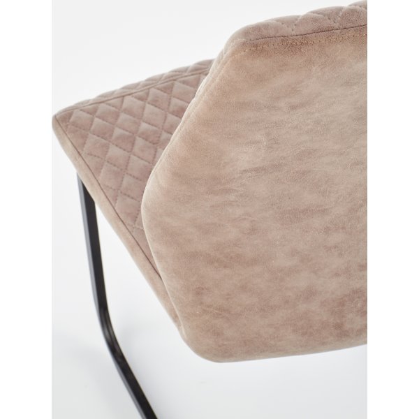 Floretta spisestol - Mørk beige/svart Floretta spisestol - Mørk beige/svart