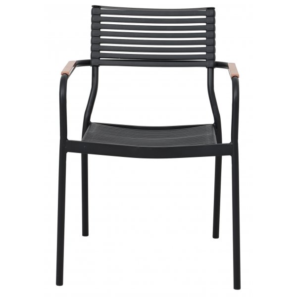 Spisegruppe med 4 stoler og spisebord Ø122 cm beige/svart - Merca/Pino Spisegruppe med 4 stoler og spisebord Ø122 cm beige/svart - Merca/Pino