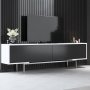 Force TV-stativ - Svart/hvit/slv