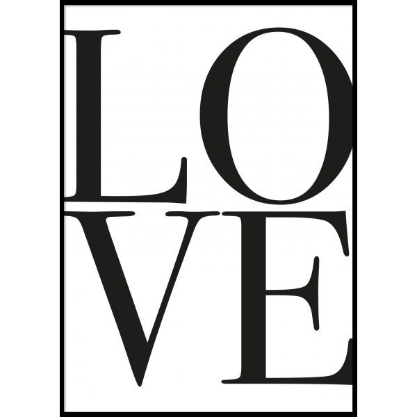LOVE - Plakat 50x70 cm