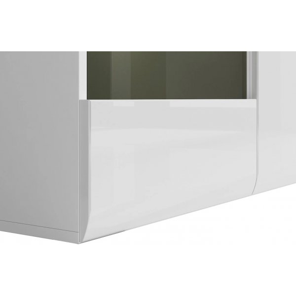 Azteca Trio skjenk med LED-belysning - Hvit