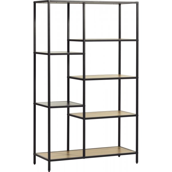 Medici bokhylle H146 cm - Eik/sort Medici bokhylle H146 cm - Eik/sort