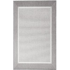 Flatvevd / glattvevd teppe - Bodega - lys grå