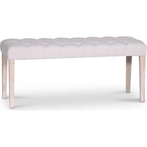 Cholet benk Bredde 110 cm - Antikk finish / Lin