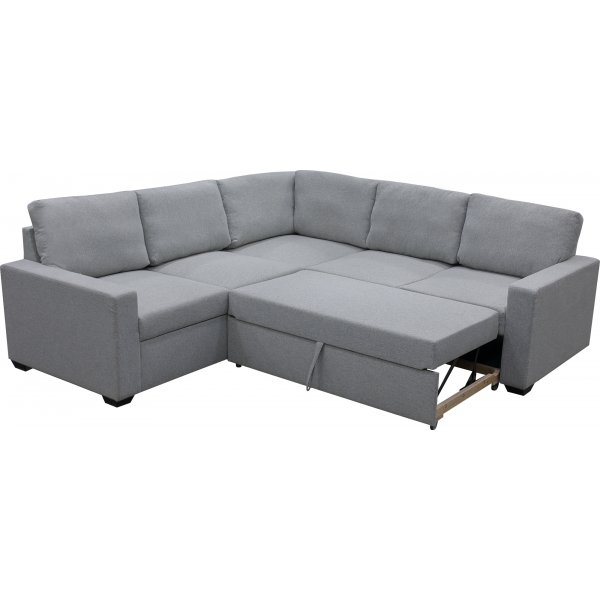 Sovesofa Belissa frem oppredet hjørnesofa - lysgrå Rocco + Flekkfjerner for møbler Sovesofa Belissa frem oppredet hjørnesofa - lysgrå Rocco + Flekkfjerner for møbler