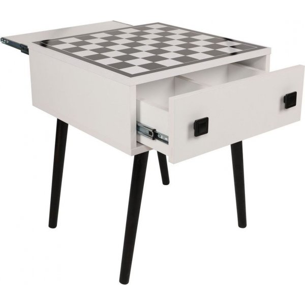 Chesso sjakkbord - Hvit/svart Chesso sjakkbord - Hvit/svart