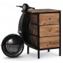 Vintage Vespa kommode / nattbord - Svart / slv
